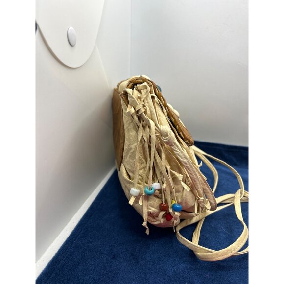 Cache Viva Beige  Crossbody Bag With Beaded Accents & Long Strap southwestern - Picture 3 of 10
